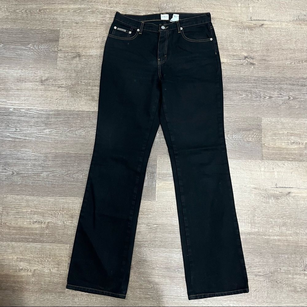 Calvin Klein Jeans Womens Jeans Size 10 Boot Leg Black